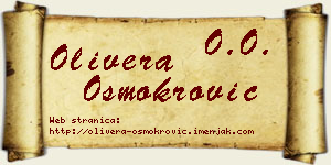 Olivera Osmokrović vizit kartica